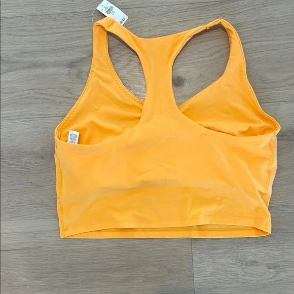 NWT Orange Racerback cropped sports tank/sportsbra - Picture 5 of 7